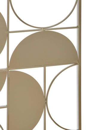 Trento Gold Finish Semicircle Wall Art