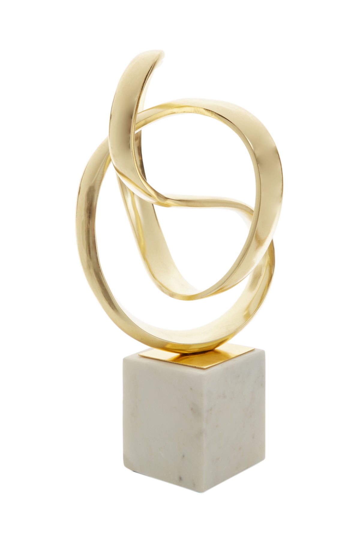 Mirano Gold Finish Knot Sculpture