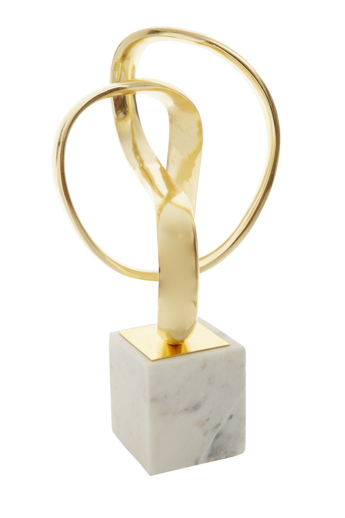 Mirano Gold Finish Knot Sculpture