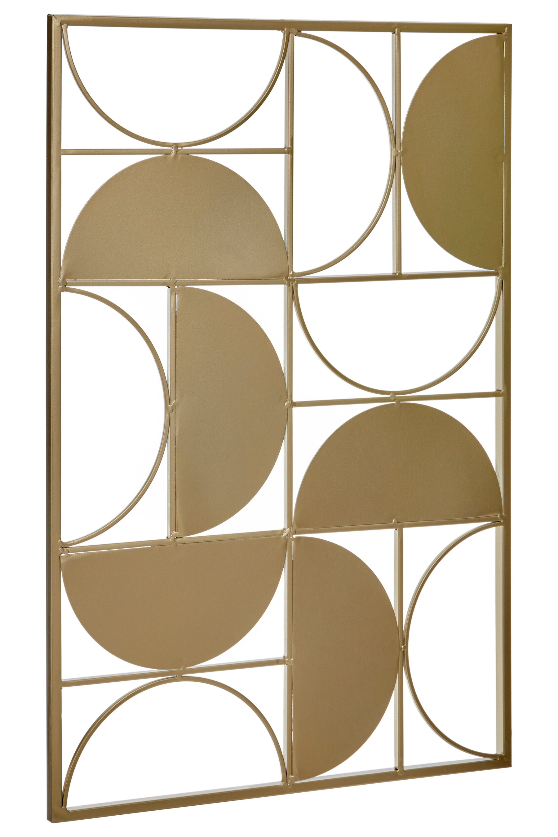 Trento Gold Finish Semicircle Wall Art