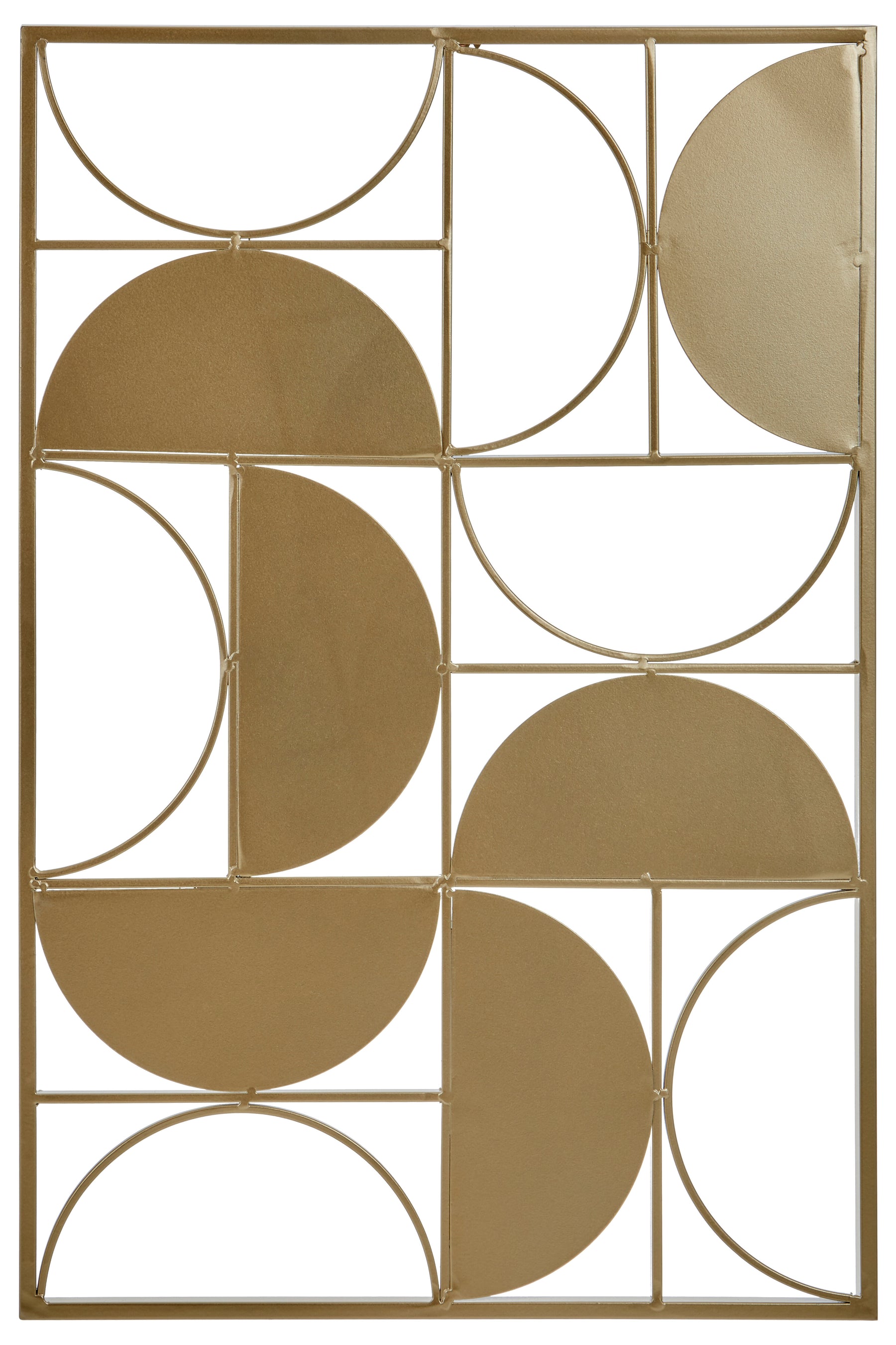 Trento Gold Finish Semicircle Wall Art