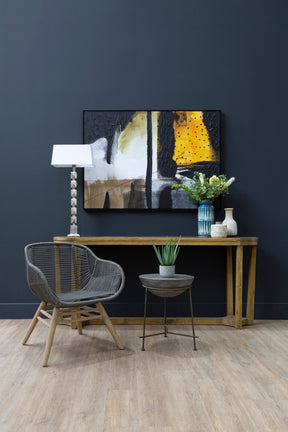 Astratto Black And Ochre Wall Art